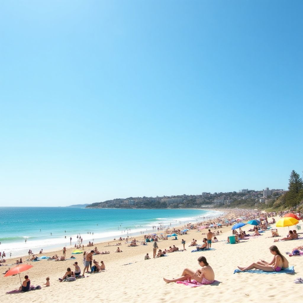 Relaxing beach day at Bondi