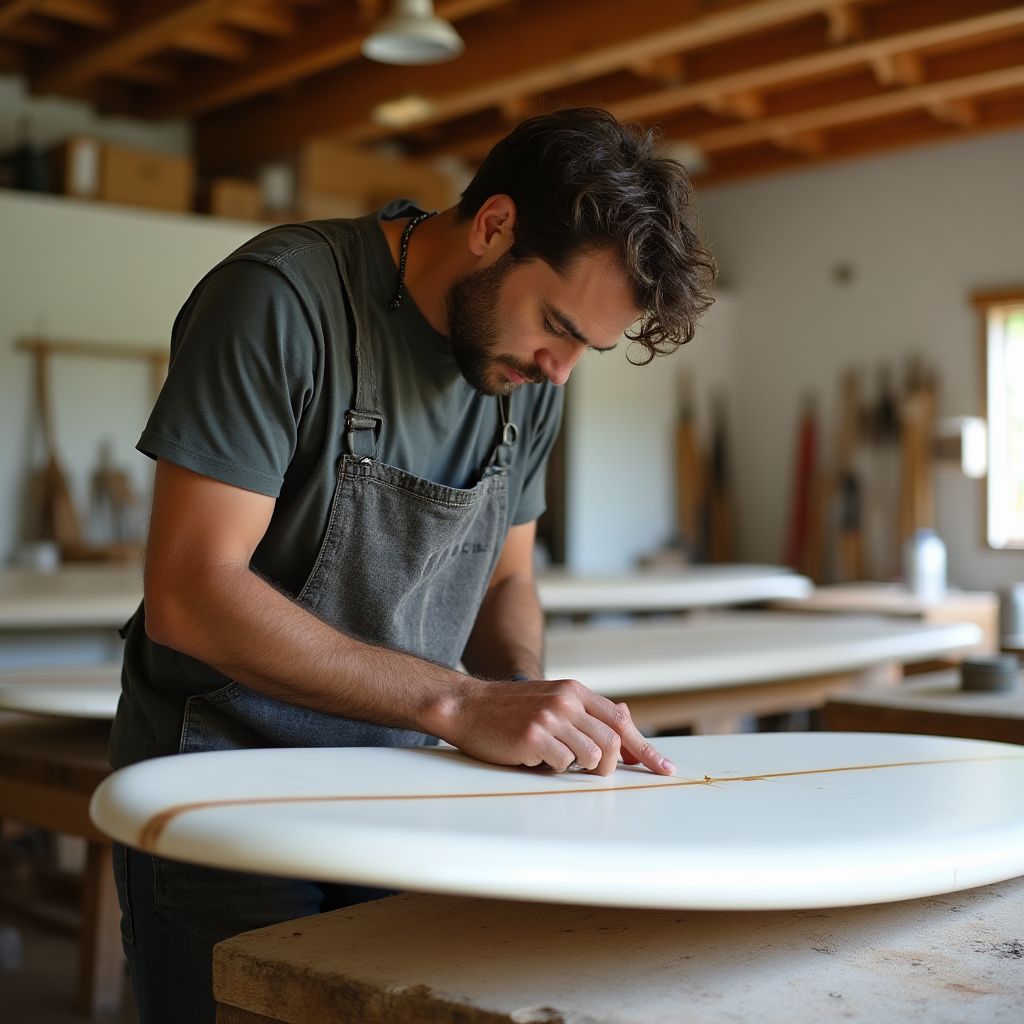 Sustainable surfboard shaping workshop